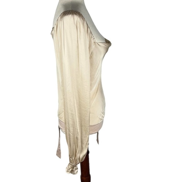 PAIGE ANDREYA SATIN LONG SLEEVE‎ THONG BODYSUIT NWT WOMEN'S SIZE MEDIUM - Picture 9 of 16